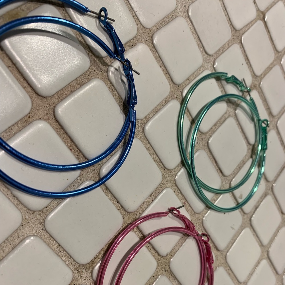 Colorful Hoop Earrings